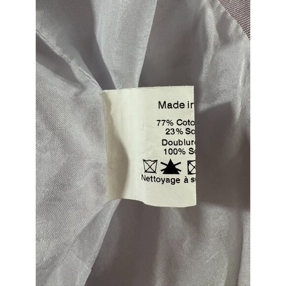 Jean Louis Scherrer Boutique cotton silk Jacket size 44 US 8 color pink France - Picture 3 of 8